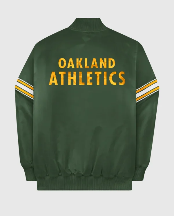 Oakland Athletics Varsity Satin Full-Snap Jacket