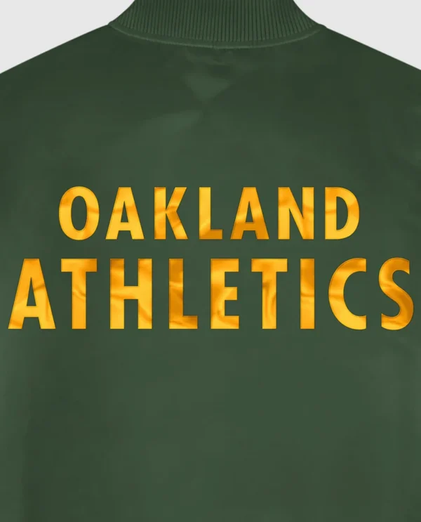 Oakland Athletics Varsity Satin Full-Snap Jacket