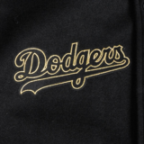 Los Angeles Dodgers Black & Gold Varsity Jacket Wool & Lea