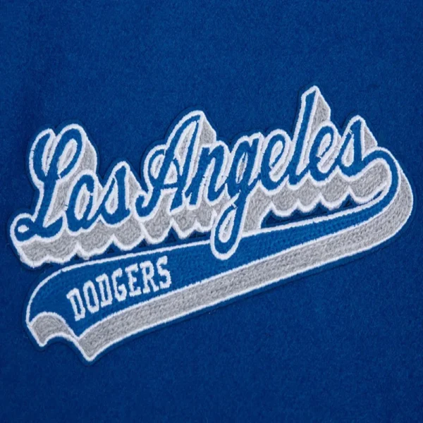 Los Angeles Dodgers Blue & White Script Tail Varsity J