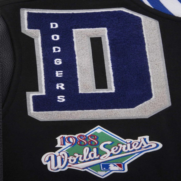 Los Angeles Dodgers Mashup Wool & Leather Varsity Jacket B