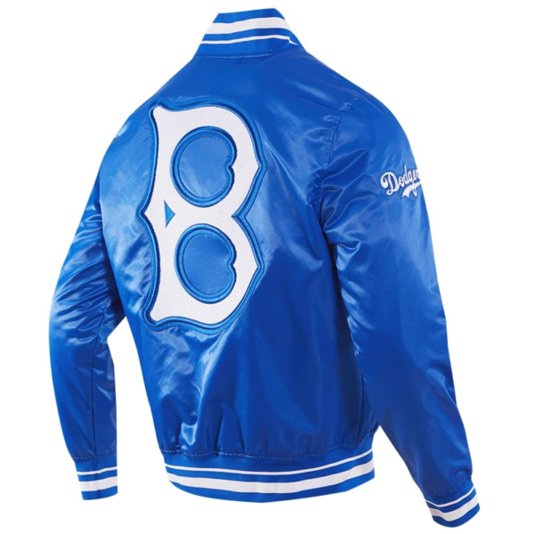 Los Angeles Dodgers Retro Classic Full-Snap Satin Varsity Jacket B