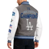 Los Angeles Dodgers Wool & Leather Challenger Varsity Jacke