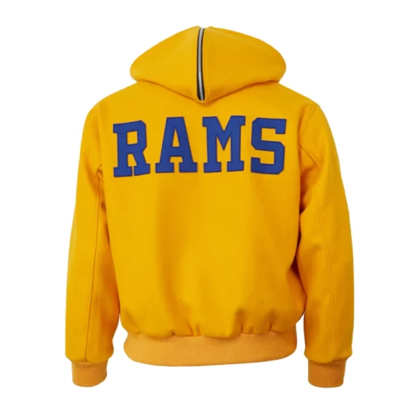 Los Angeles Rams 1950 Authentic Yellow Wool Jacket