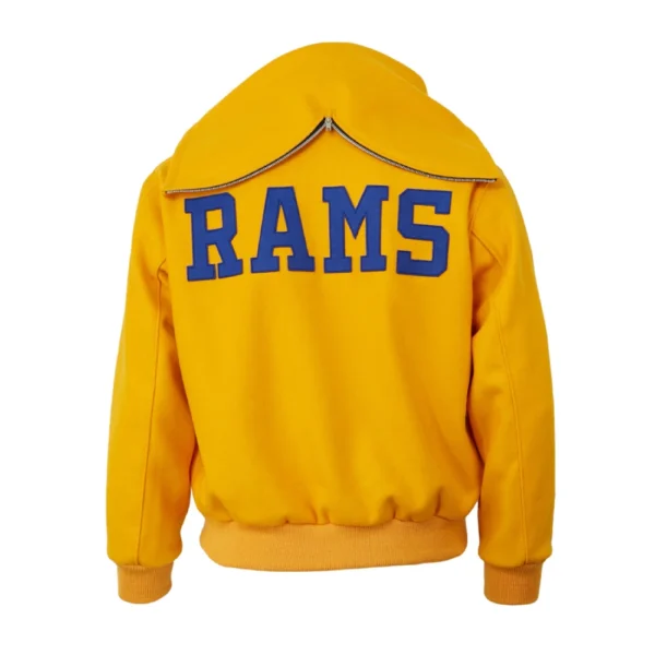 Los Angeles Rams 1950 Authentic Yellow Wool Jacket