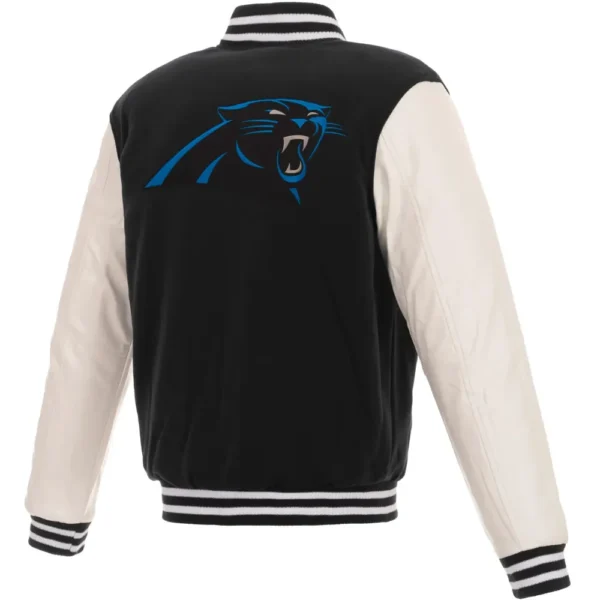 Men’s Carolina Panthers Wool & Leather Varsity Jacket