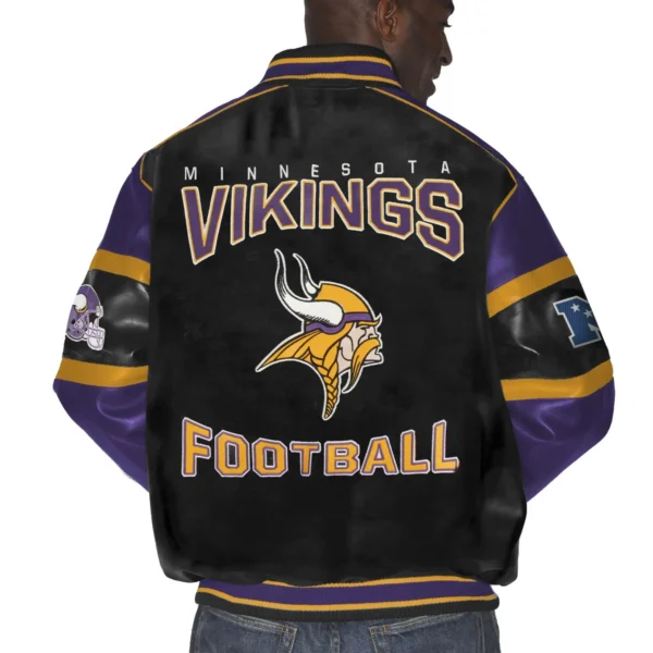 Minnesota Vikings G-III Leather Varsity Jacket