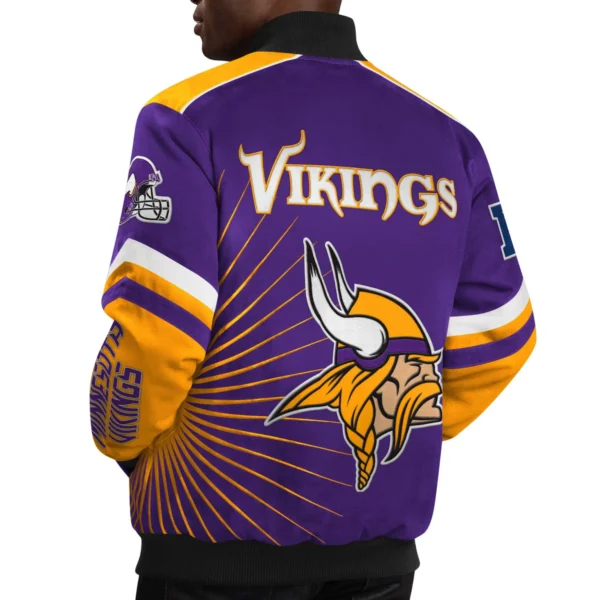 Minnesota Vikings G-III Sports by Carl Banks Wool Varsity Jacket