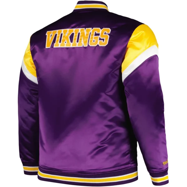 Minnesota Vikings Satin Varsity Purple Jacket