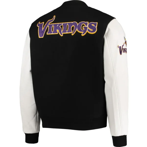 Minnesota Vikings Wool & Faux Leather Varsity Jacket