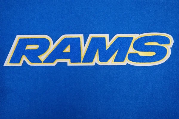 NFL Los Angeles Rams Logo Royal Blue Varsity Jacket