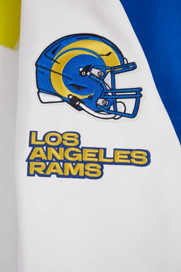 NFL Los Angeles Rams Logo Royal Blue Varsity Jacket