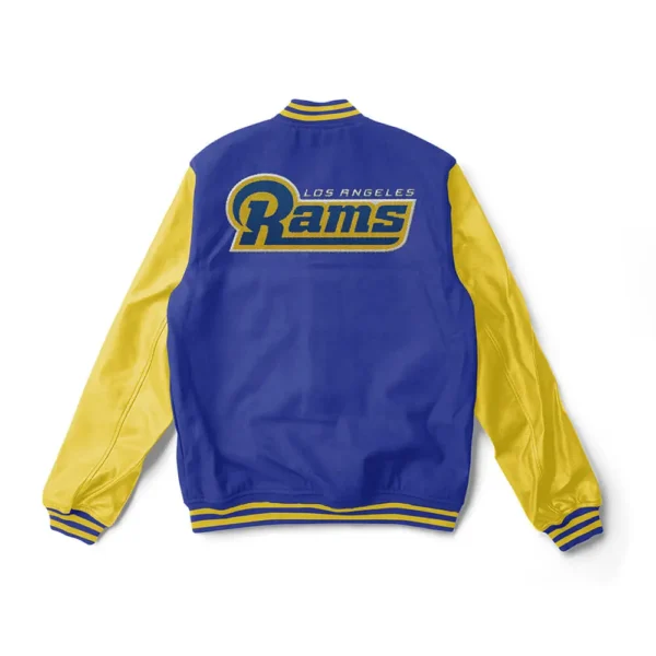 NFL Los Angeles Rams Royal Blue & Yellow Varsity Jacket