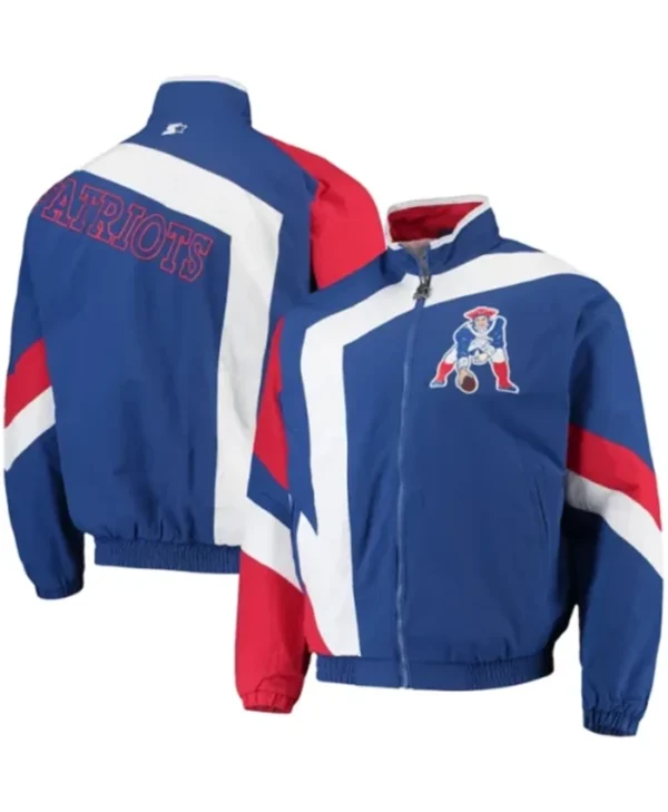 New England Patriots Blue Throwback Jacket