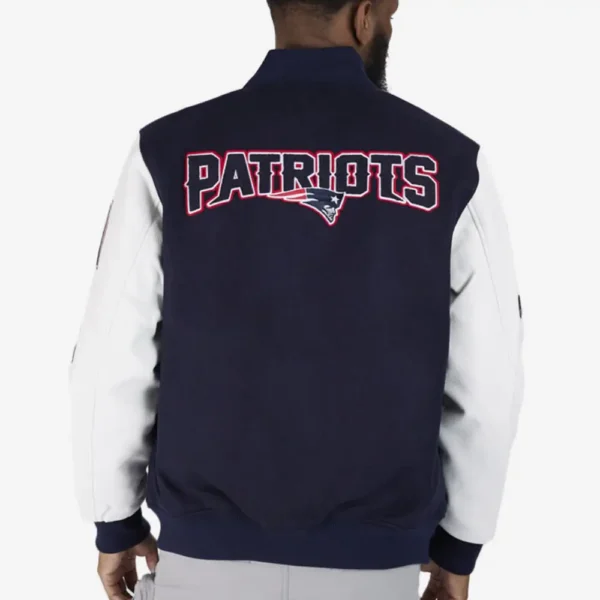 New England Patriots Football Players Wool & Leather Varsity Jacket