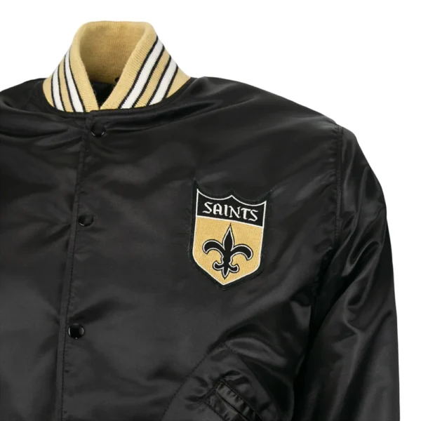 New Orleans Saints 1968 Authentic Satin Varsity Jacket