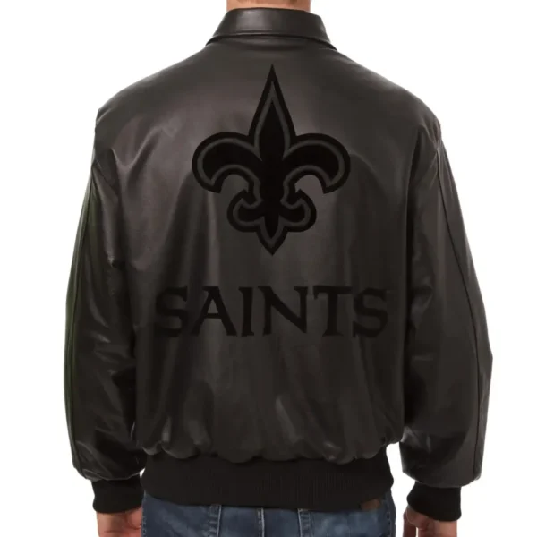 New Orleans Saints Bomber leather Varsity Jacket