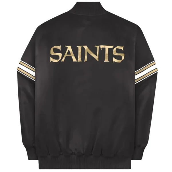 New Orleans Saints Classic Vintage Satin Varsity Jacket