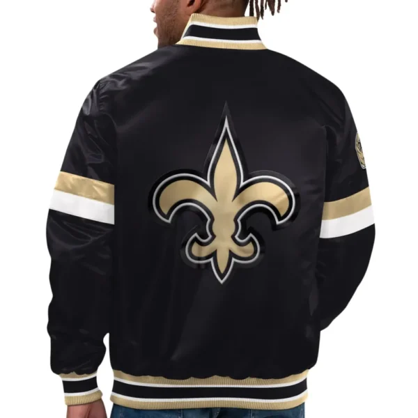 New Orleans Saints Game Satin Varsity Jacket