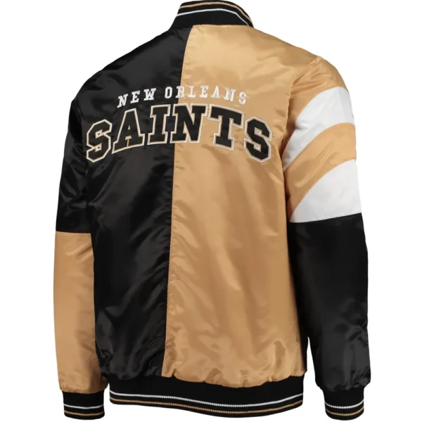 New Orleans Saints Leader Varsity Satin Jacket