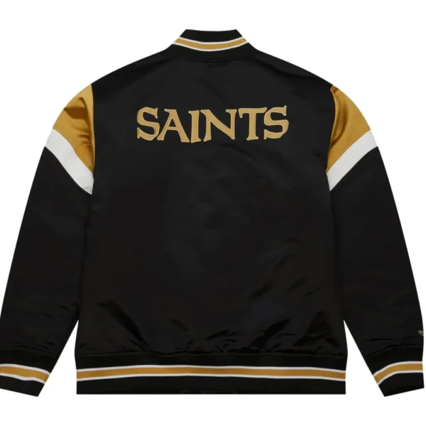 New Orleans Saints Satin Varsity Light weight Jacket