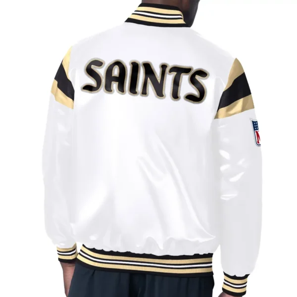 New Orleans Saints Vintage Satin Varsity Jacket