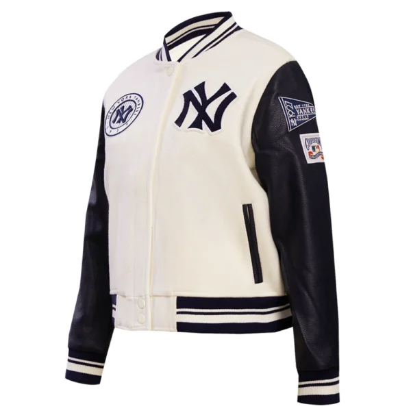 New York Yankees Retro Classic Women’s Wool & Leather Varsity Jacket