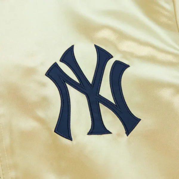 New York Yankees Team OG 2.0 Full-Zip Satin Varsity Gold Jacket