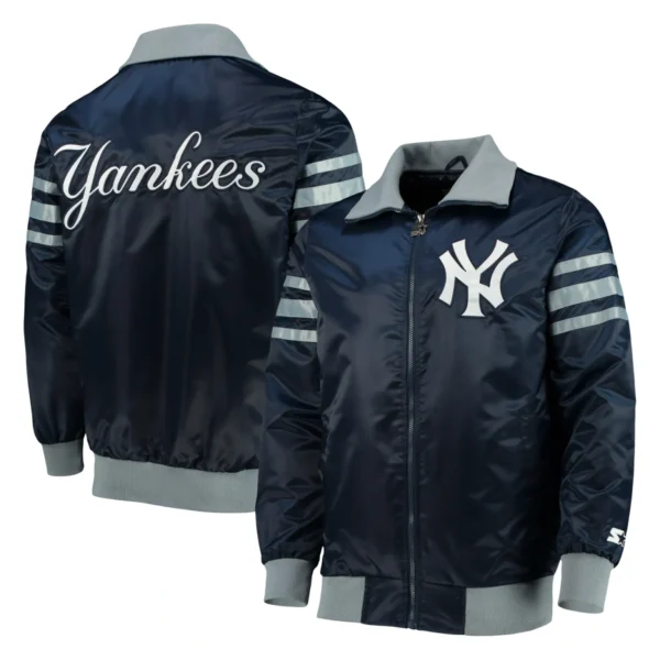 New York Yankees The Captain II Satin Varsity Jacket