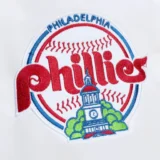 Philadelphia Phillies City Collection Full-Snap White Satin Varsity Jac