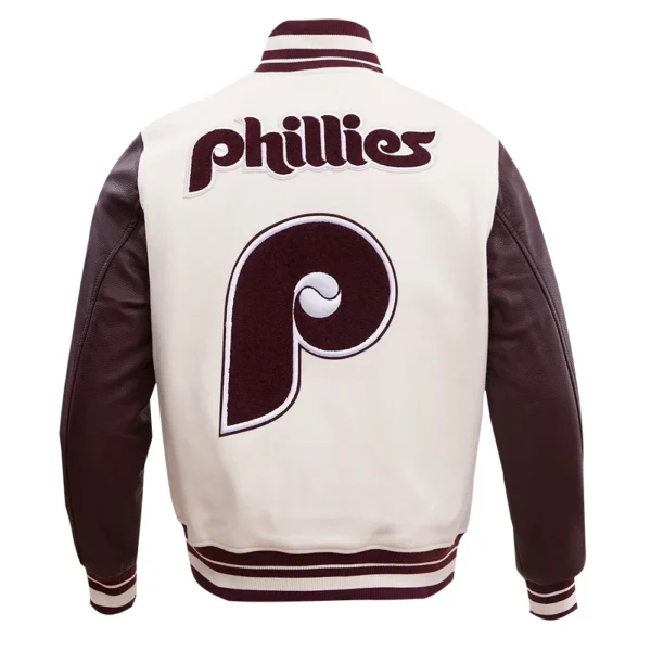 Philadelphia Phillies Classic Retro Wool & Leather Varsity Jac