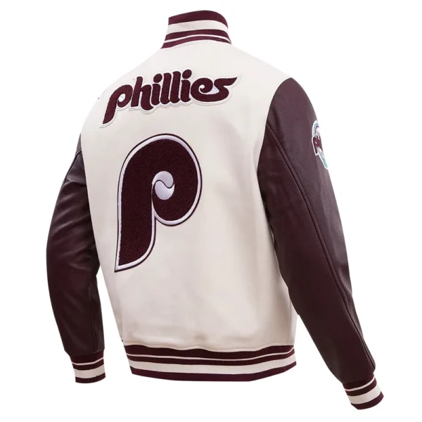 Philadelphia Phillies Classic Retro Wool & Leather Varsity Jack