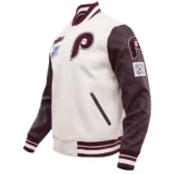 Philadelphia Phillies Classic Retro Wool & Leather Varsity Jacket