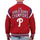 Philadelphia Phillies Full-Snap Quick Varsity Jacke