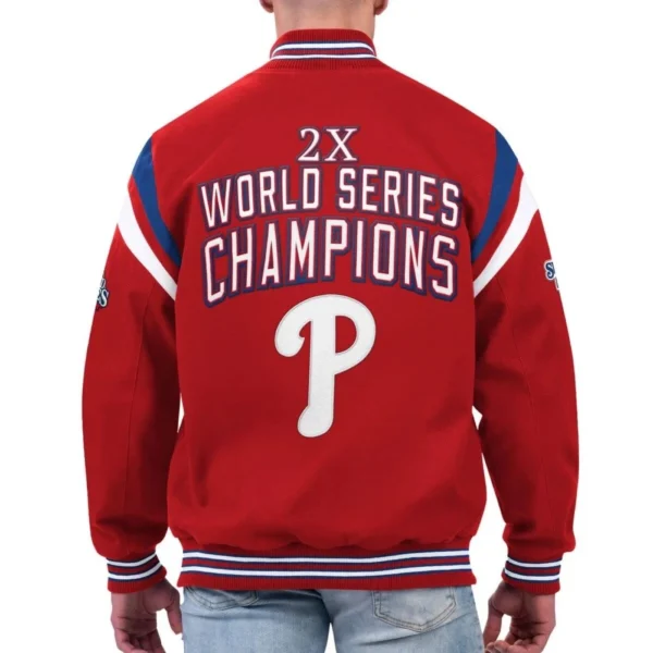 Philadelphia Phillies Full-Snap Quick Varsity Jacke