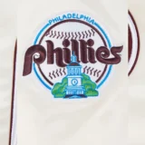 Philadelphia Phillies Full-Snap Retro Classic Satin Varsity White