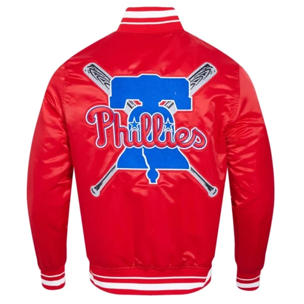 Philadelphia Phillies Mashup Full-Snap Satin Varsity Jacket