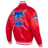 Philadelphia Phillies Mashup Full-Snap Satin Varsity Jacket R