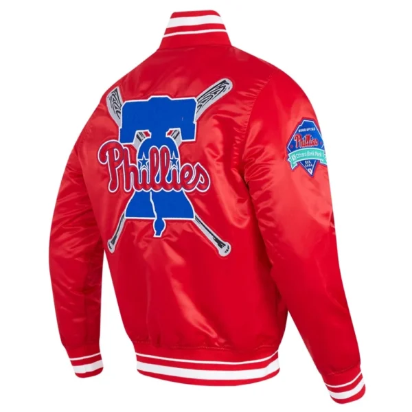 Philadelphia Phillies Mashup Full-Snap Satin Varsity Jacket R