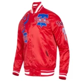 Philadelphia Phillies Mashup Full-Snap Satin Varsity Jacket Re