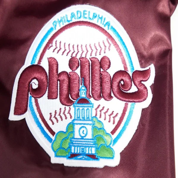 Philadelphia Phillies Mashup Full-Snap Wine Varsity Jack