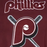 Philadelphia Phillies Mashup Wine:White Wool & Leather Varsity Jack