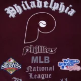 Philadelphia Phillies Old English Varsity Jacket Wool & Lea