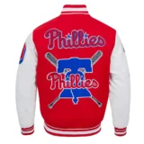 Philadelphia Phillies Red & White Varsity Mashup Jac