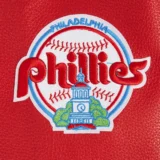 Philadelphia Phillies Retro Classic Cream:Red Wool & Leather Varsity Jacket Wo