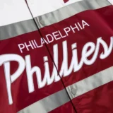 Philadelphia Phillies Rib Knitted Red:White Satin Varsity Jack