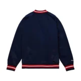 Philadelphia Phillies Snap-Tab Satin Navy Varsity Jacke