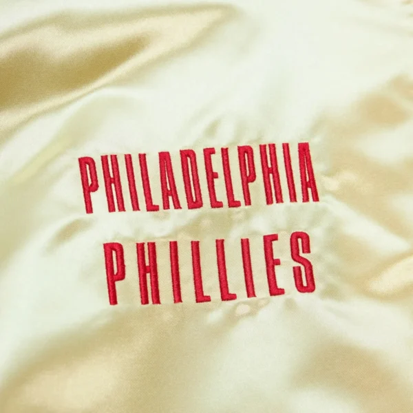 Philadelphia Phillies Team OG 2.0 Full-Zip Satin Varsity Jacket