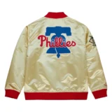 Philadelphia Phillies Team OG 2.0 Full-Zip Satin Varsity Jacket Gol