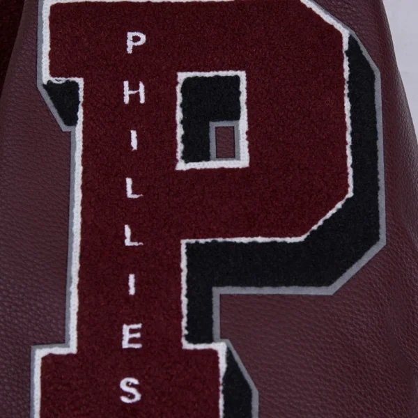 Philadelphia Phillies Wool & Leather Old English Varsity White:Black Ja